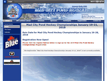 Tablet Screenshot of madcitypondhockey.com